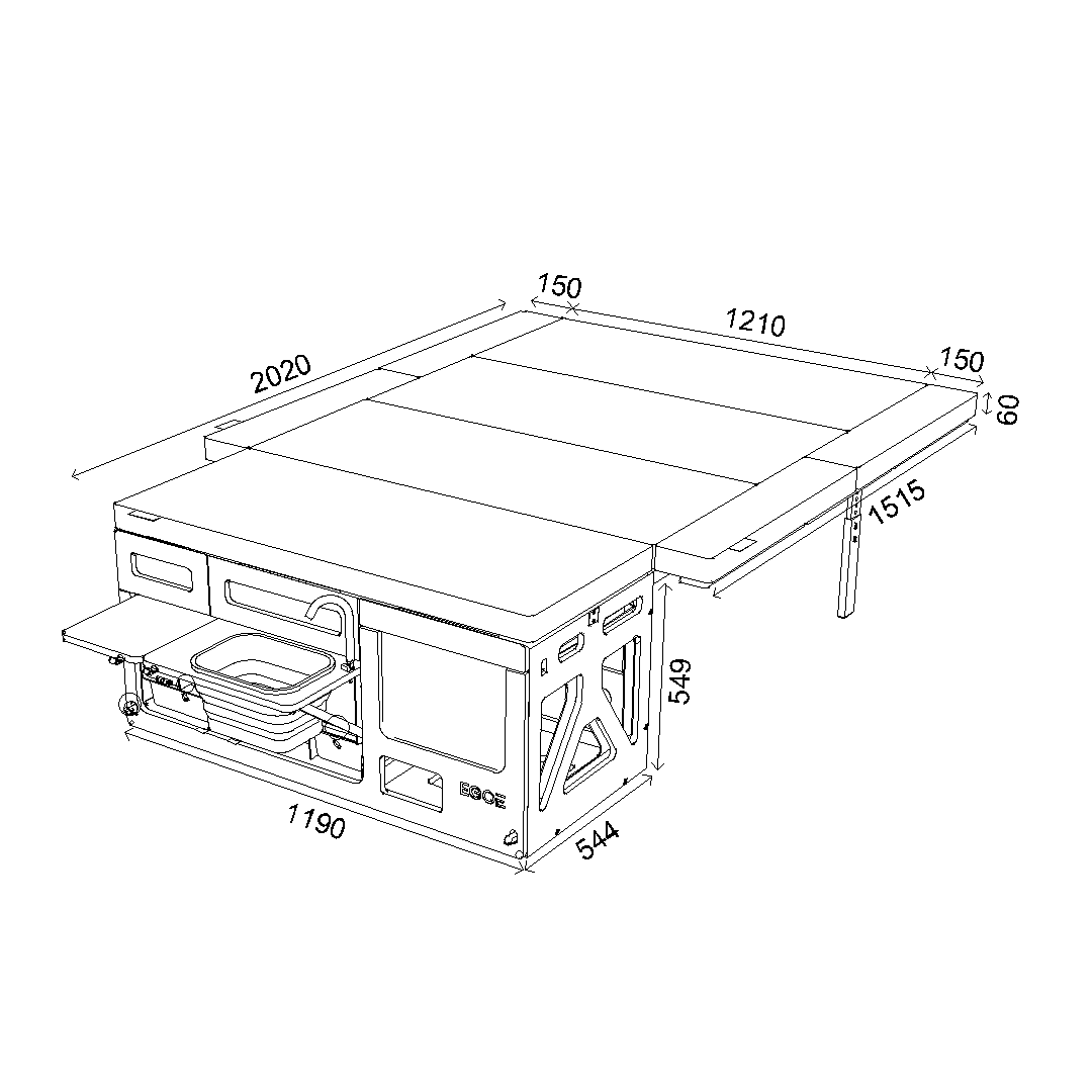Campingmodull Roamer 400 Complete set+