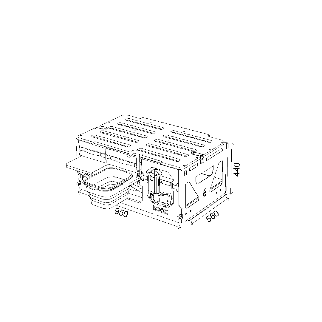 Campingmodull Nestbox Supertramp 300 Kitchen set En campingmodul som är anpassad för att passa bilens baggageutrymme, med en bekväm säng, förvaringsutrymmen, en inbyggd kök med gasolspis och vattentank för en bekväm utomhusupplevelse.