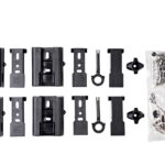 RacksBrax 8162 TRADESMAN HD 40-52 mm låsbart markisfäste med 2 extra monteringsdelar - snabbfäste Komplett låsbart snabbmonteringsfästessats för en standardrullmarkis på din bil