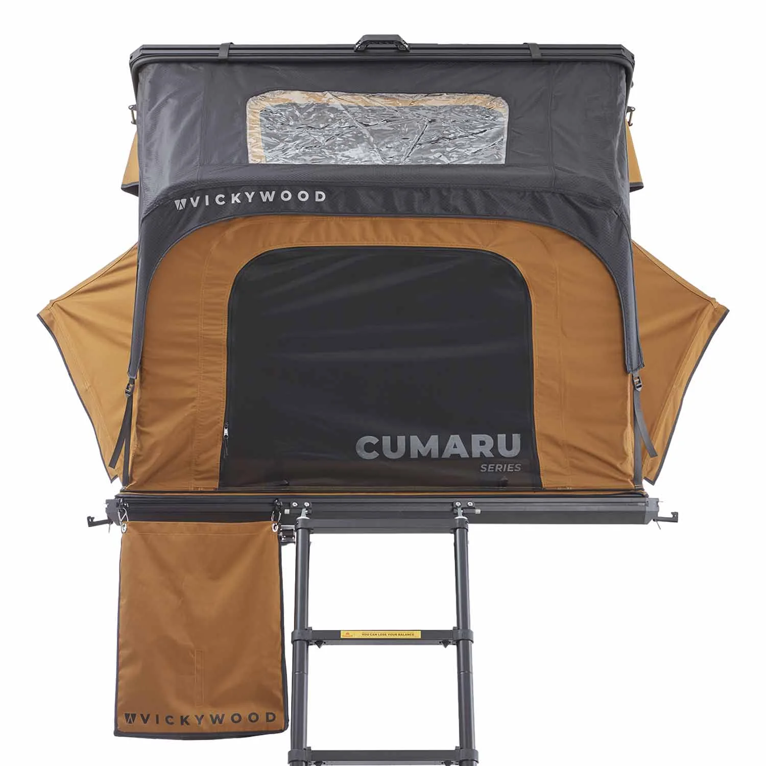 CUMARU UP 145 hårdskalstaktält monterat på bil tak, camping. Taktält hårdskal